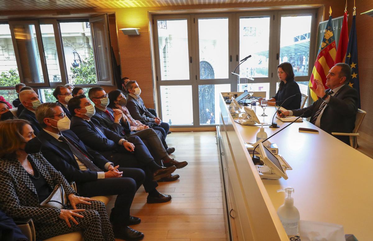 Un momento de la conferencia de Gan Pampols.