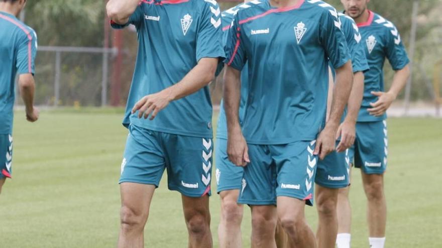 Tomás Ruso y Fran Moreno en un entrenamiento.