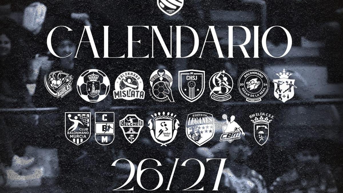 Calendario del Club Handbol Mallorca para la temporada 2026/2027.
