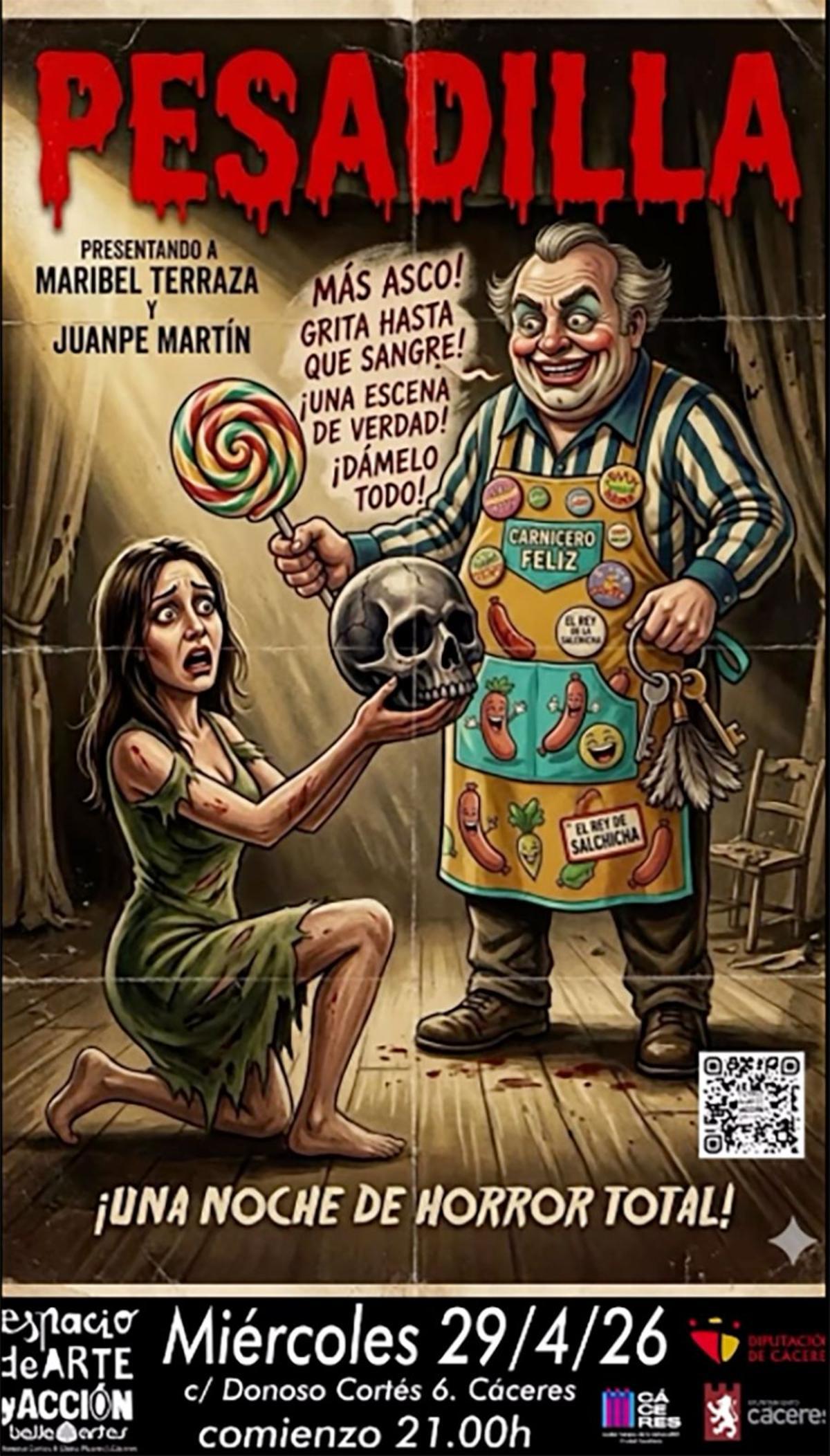 Cartel oficial del evento en Cáceres.