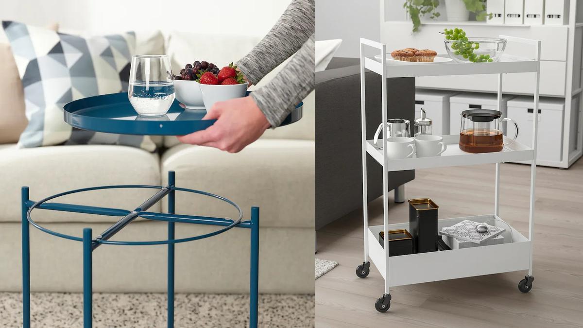 Mesas auxiliares Ikea | Estos dos modelos son los más versátiles y baratos de Ikea