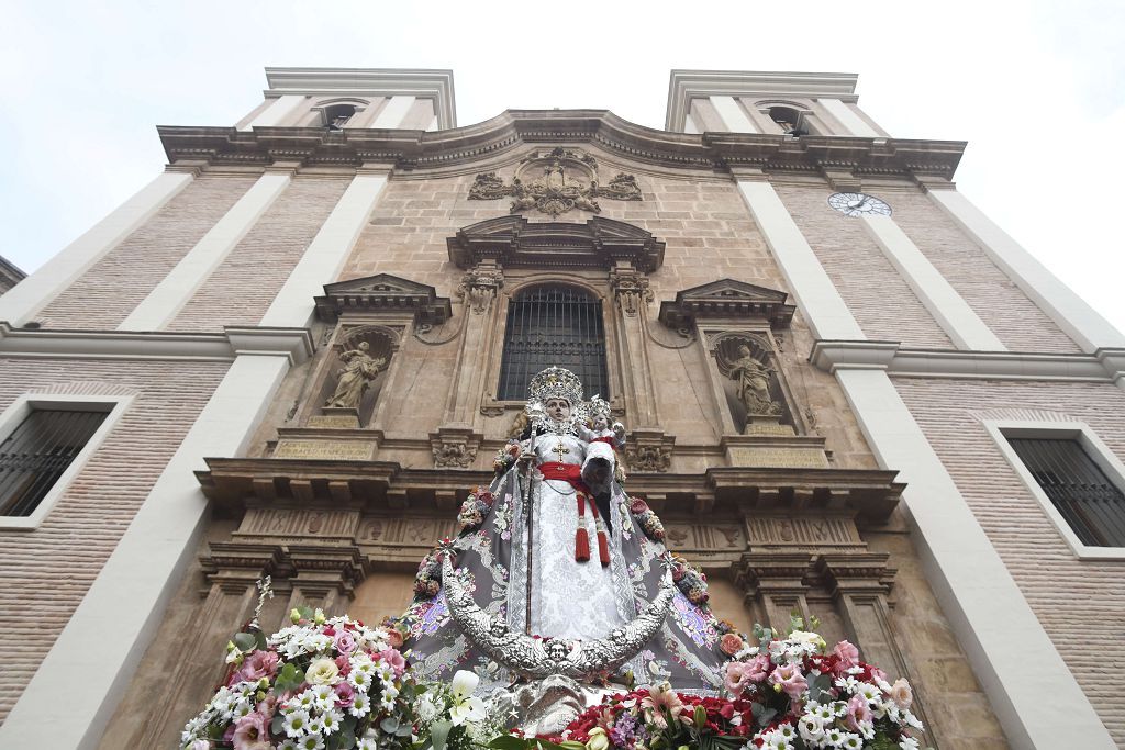 Bajada de la Virgen de la Fuensanta desde su Santuario hasta el templo catedralicio de Murcia