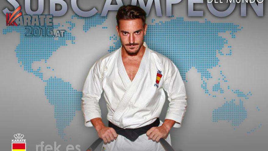 Damián Quintero, subcampeón del mundo de kata