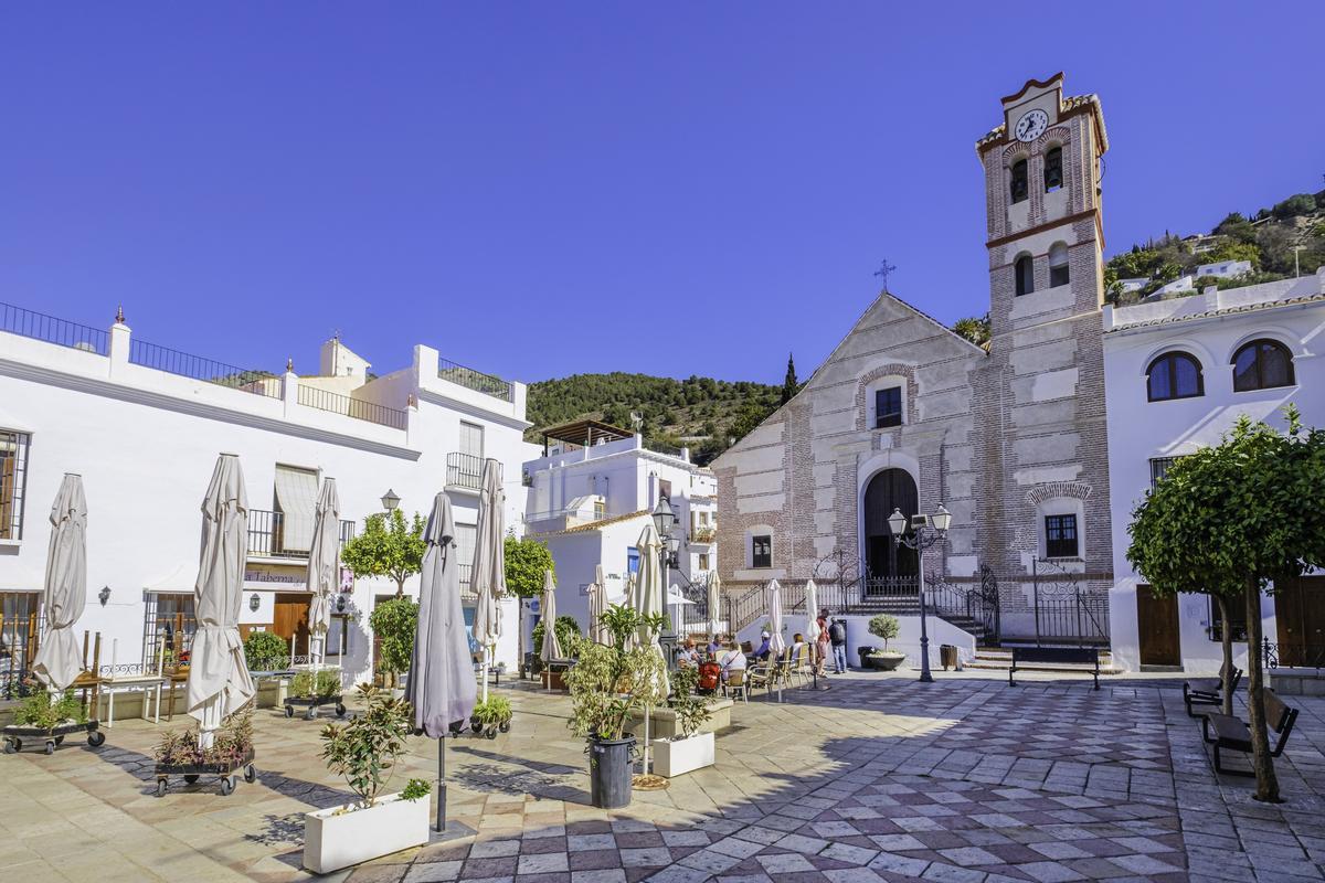 La iglesia de San Antonio en Frigiliana