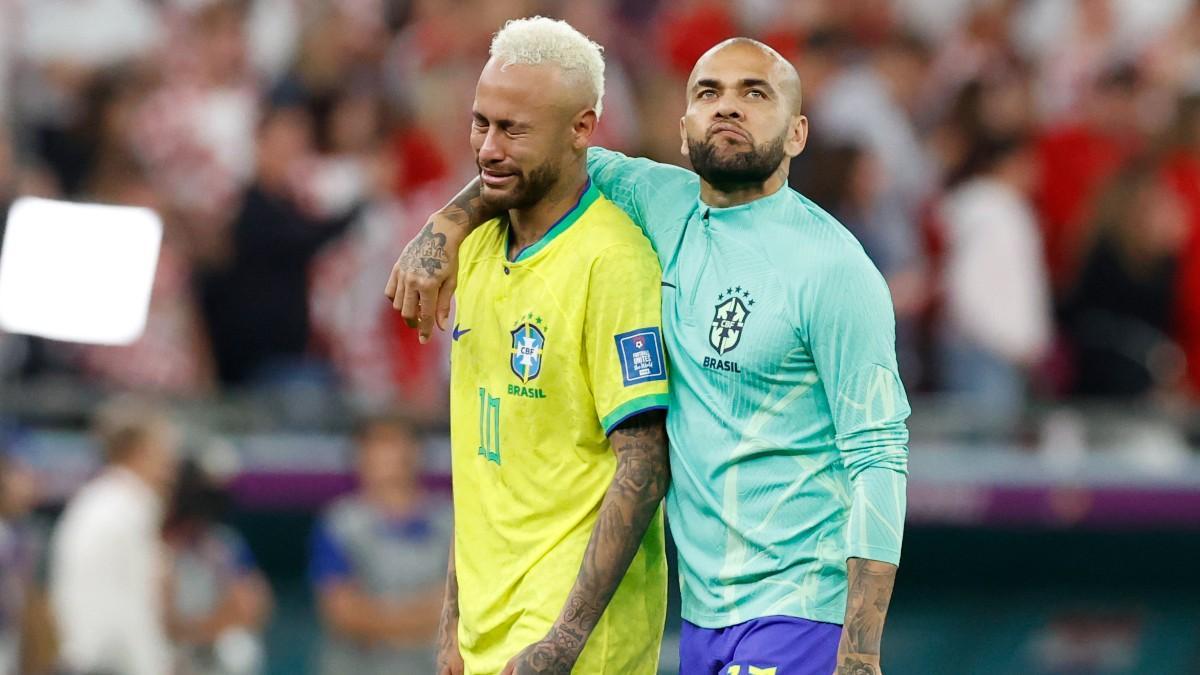 Neymar lloró desconsoladamente tras caer eliminado frente a Croacia en Qatar