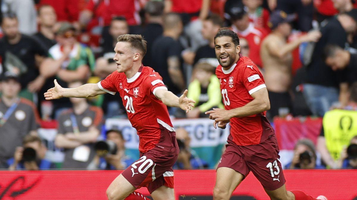 Suiza cumplió y sumó sus primeros tres puntos de la fase de grupos contra Hungría