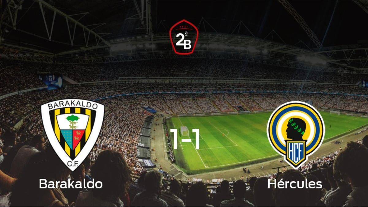 Empate 1-1 en el duelo de ida de los cuartos de final de los playoff entre Barakaldo y Hércules