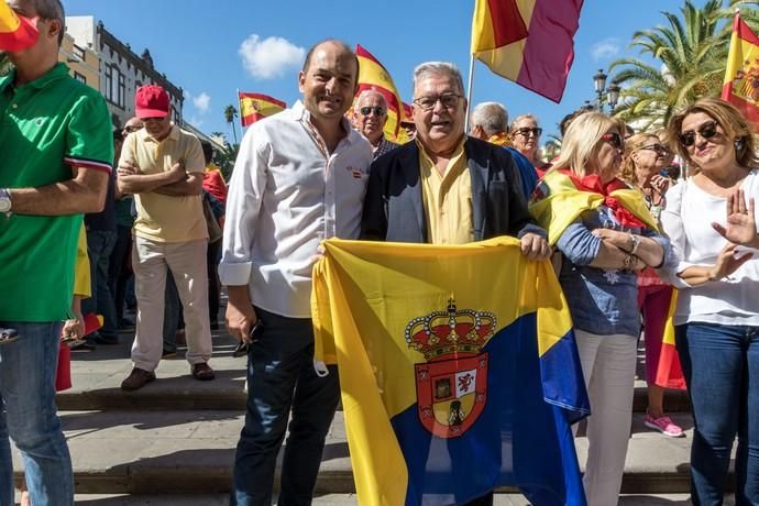 Concentración por la unidad de España en Santa Ana