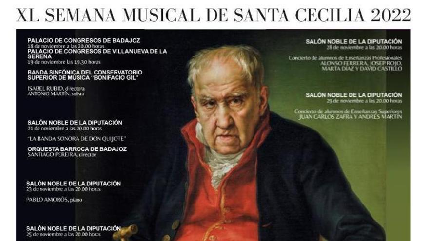 Programación de la semana musical de Santa Cecilia del Conservatorio Bonifacio Gil.