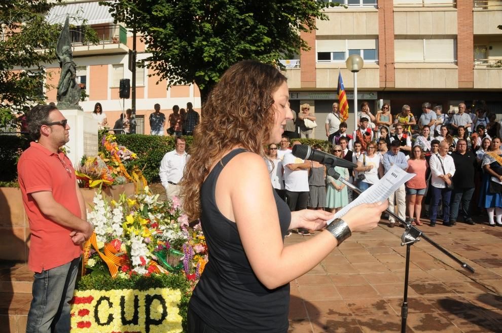 Unes 300 persones participen a l'acte oficial de la Diada a Berga