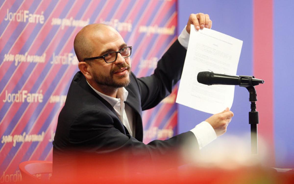 Jordi Farré fue precandidato en 2015