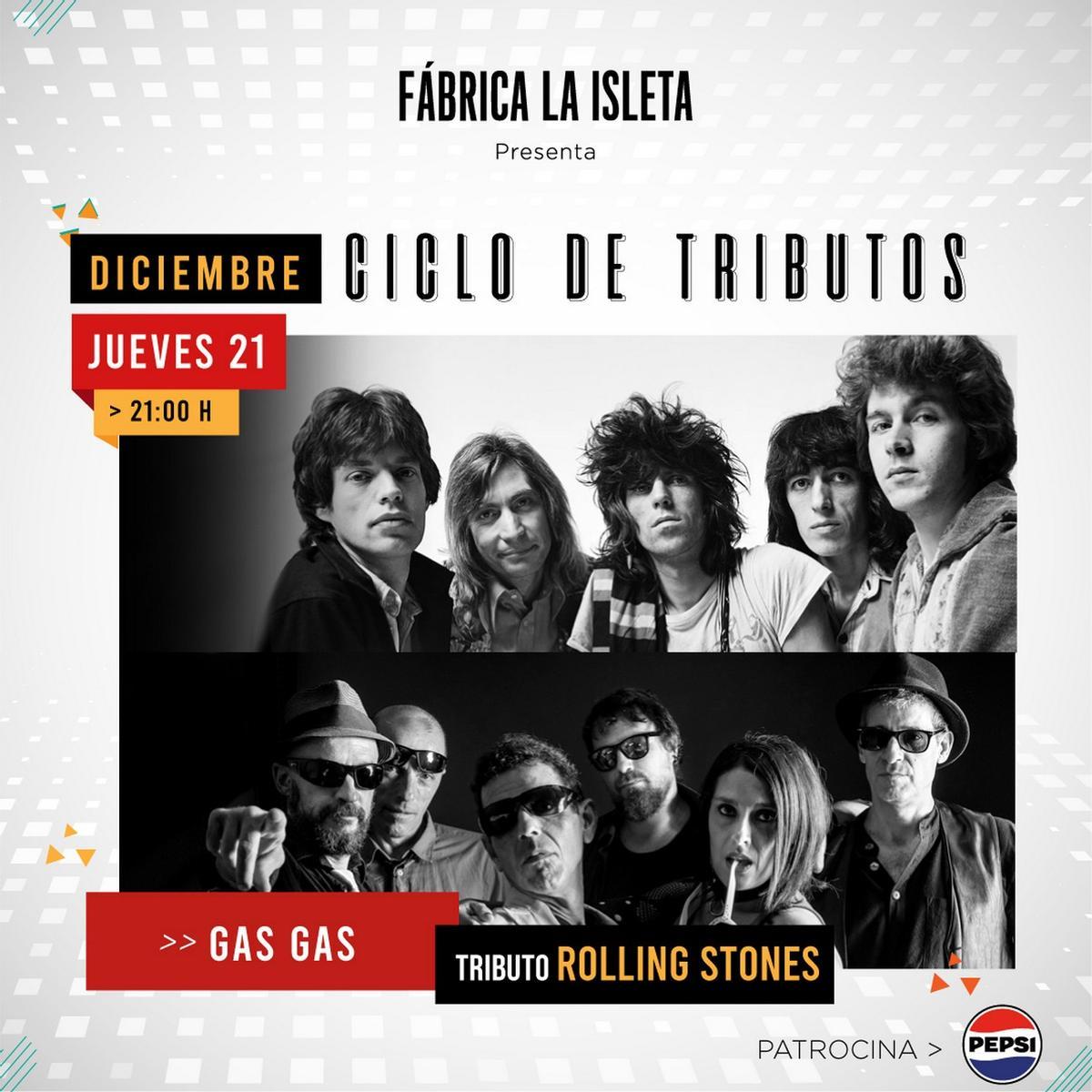 Tributo a The Rolling Stones, el espectáculo Great Women y Fiesta pre Navidad entre los destacados de Fábrica La Isleta esta semana.