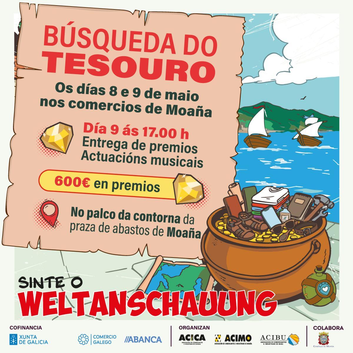 Cartel da «búsqueda do tesouro».