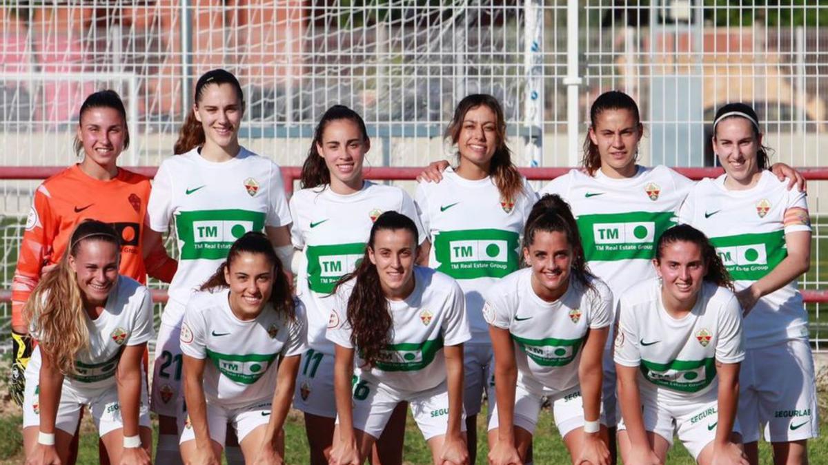 Once inicial del Elche, ayer, ante el Córdoba. | E.C.F.F.