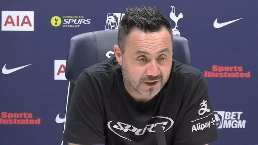 De Zerbi: "No soy mejor que Thomas Frank o Tudor"