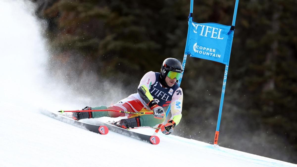 Albert Ortega, durant la seva baixada a Copper Mountain