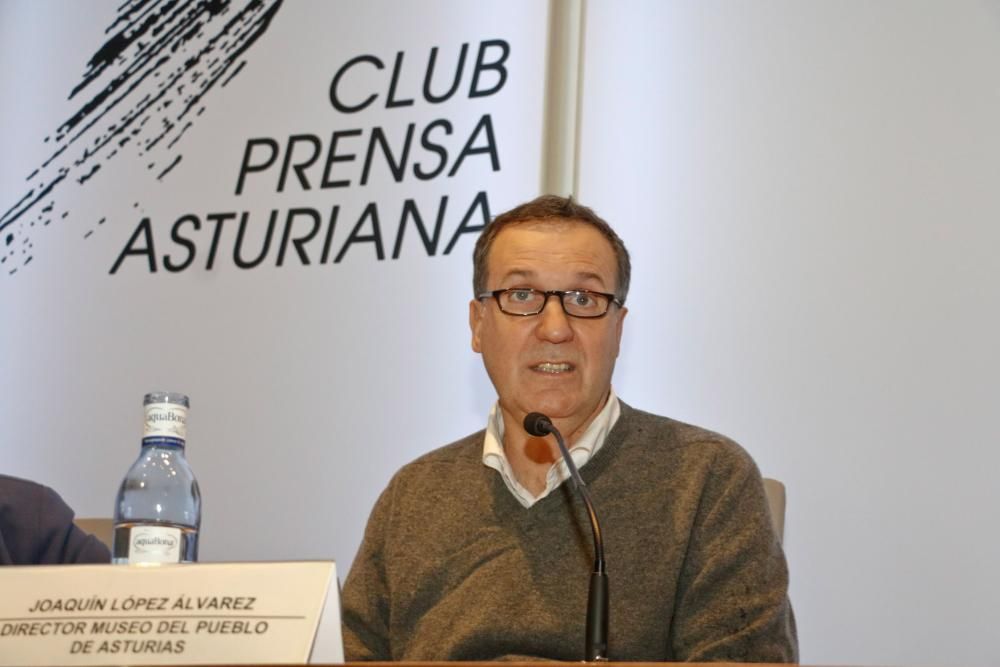 Presentación del libro "Cartelería de Prevención de Riesgos Laborales" en el Club Prensa Asturiana de LA NUEVA ESPAÑA