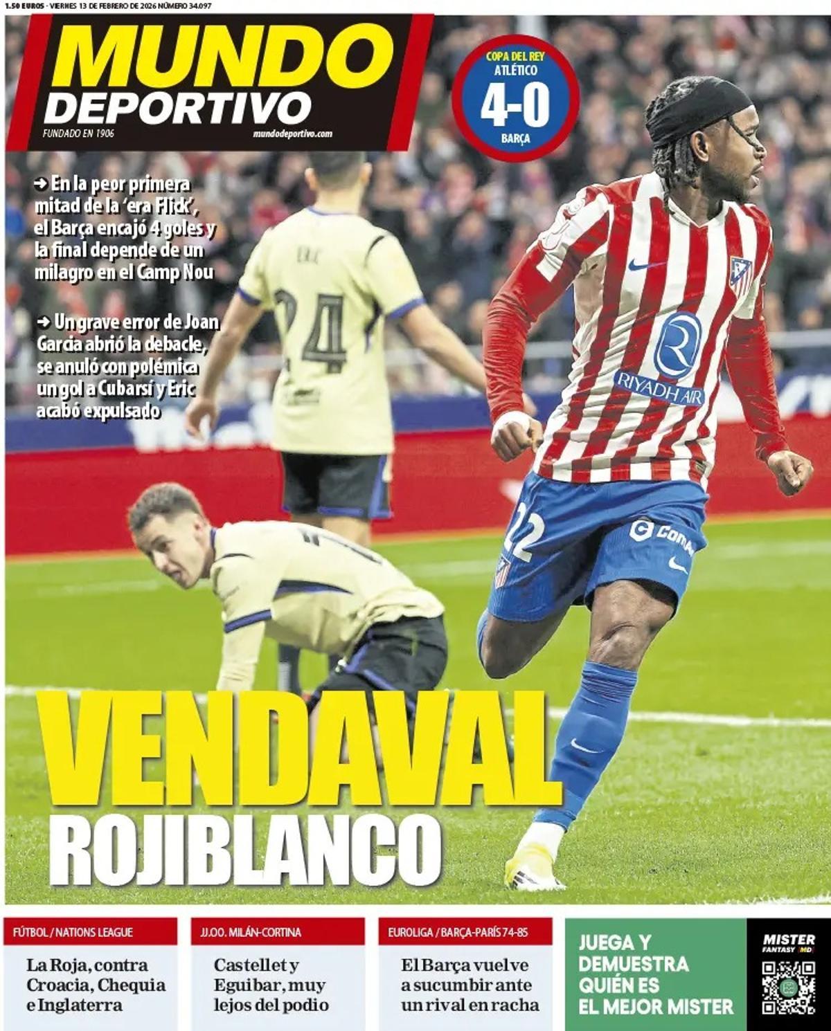 Estas son las portadas de la prensa deportiva de hoy