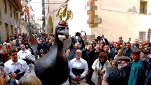 Presentació de la nova Àliga de Valls, aquest dilluns al matí.