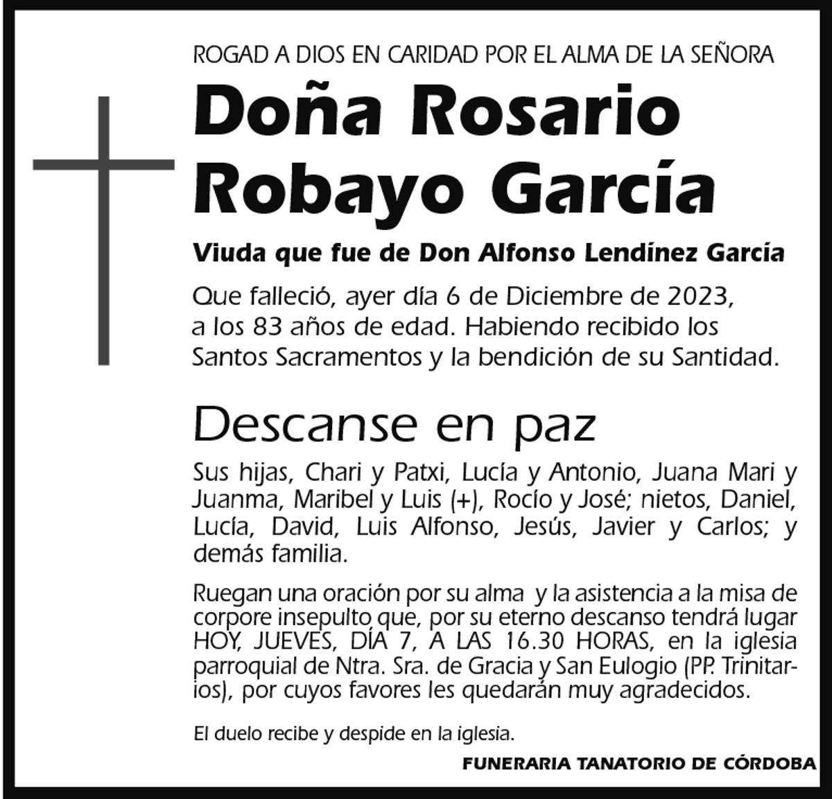 Rosario Robayo García