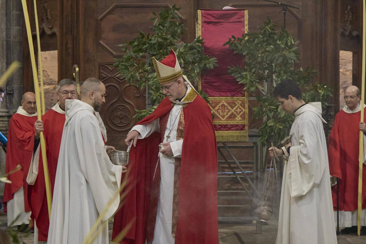 La benedicció de Rams a la Catedral de Girona en imatges La benedicció de Rams a la Catedral de Girona en imatges