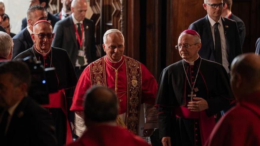 Lleó XIV fa la seva primera homilia a Catalunya a la catedral de Barcelona amb alguns fragments en català