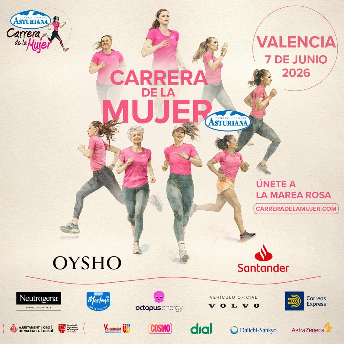 Cartel Carrera de la Mujer 2026.