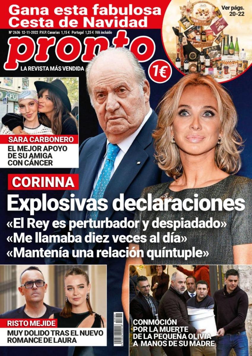 Noticias del corazón: las portadas de las revistas de la semana del 7 de  noviembre de 2022 traen a Risto Mejide, muy dolido - Cuore