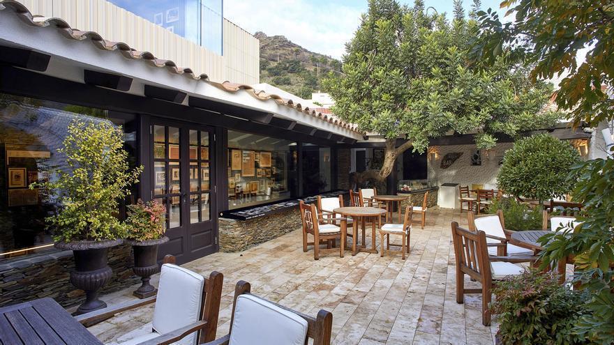 La terraza con exposición del museo de El Bulli