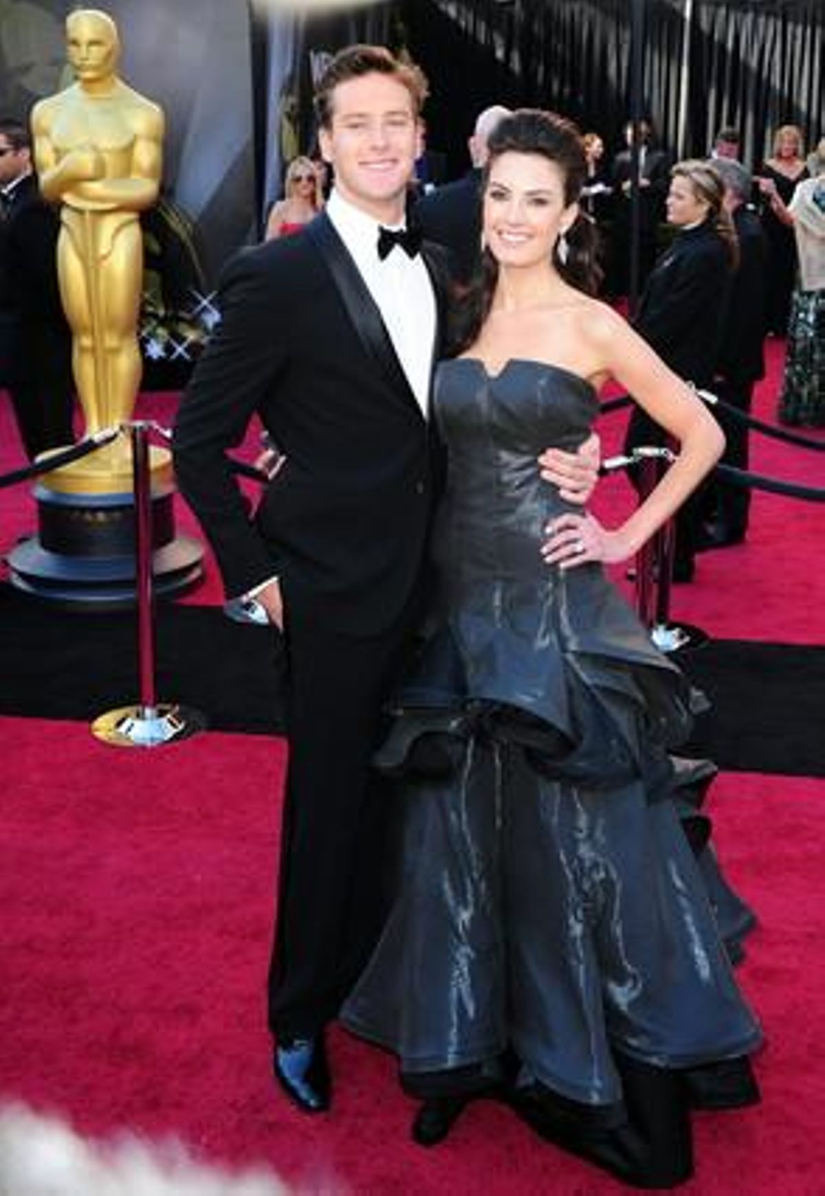 L’actor nord-americà Armie Hammer i la seva dona, Elizabeth Chambers.