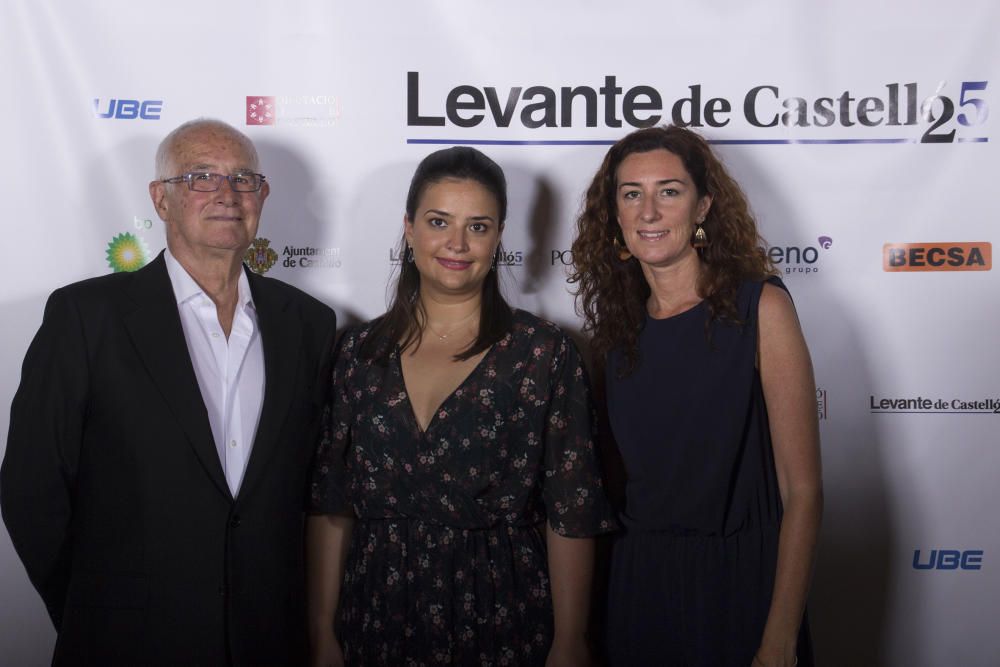 José Luis Verchili, presidente de Centre Ciutat, Ana Verchili, del Colegio de Farmacéuticos, y Paloma Delgado, del CEEI Castellón.