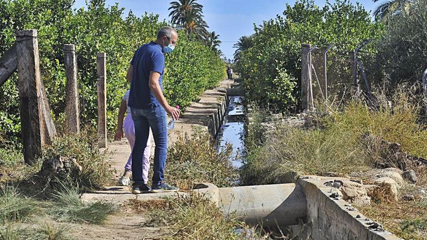 Acequia de La Hoya donde se halló el cuerpo de Alicia.