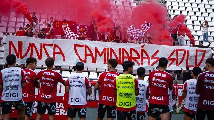 Así está el Real Murcia-Real Zaragoza: entre la Dana Adam y la mejor entrada de la temporada