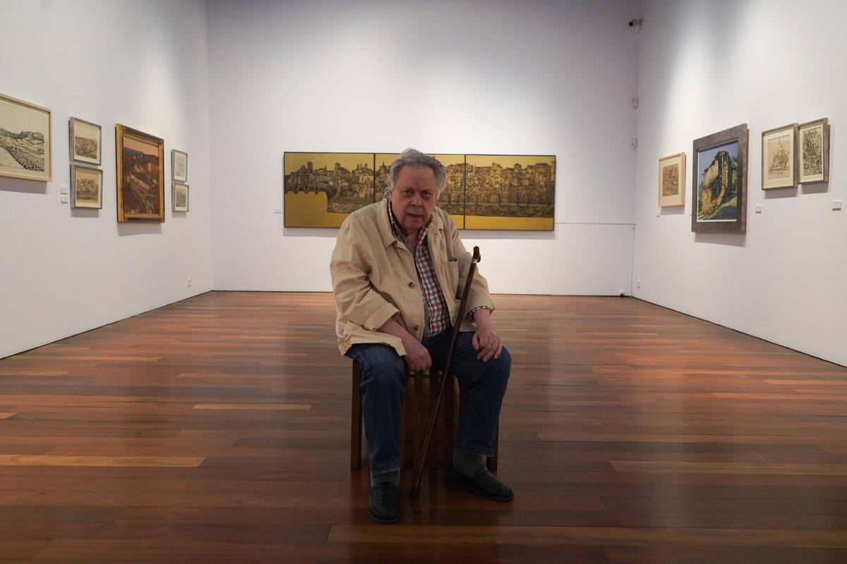 Antonio Pedrero en la retrospectiva que tuvo en la ciudad hace unos años.