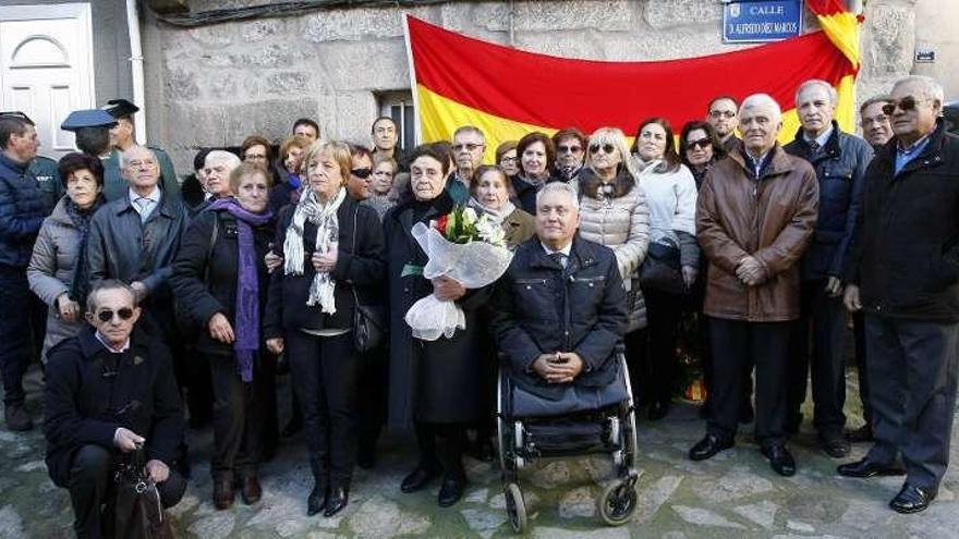 El capitán Aliste en un acto celebrado en Fermoselle.