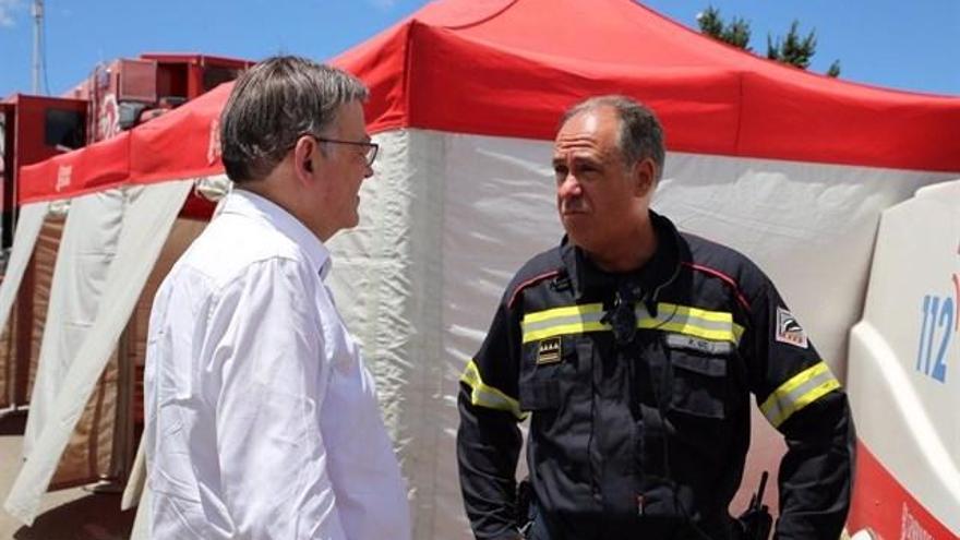 Puig confía en que el incendio de la Calderona esté controlado en las próximas horas