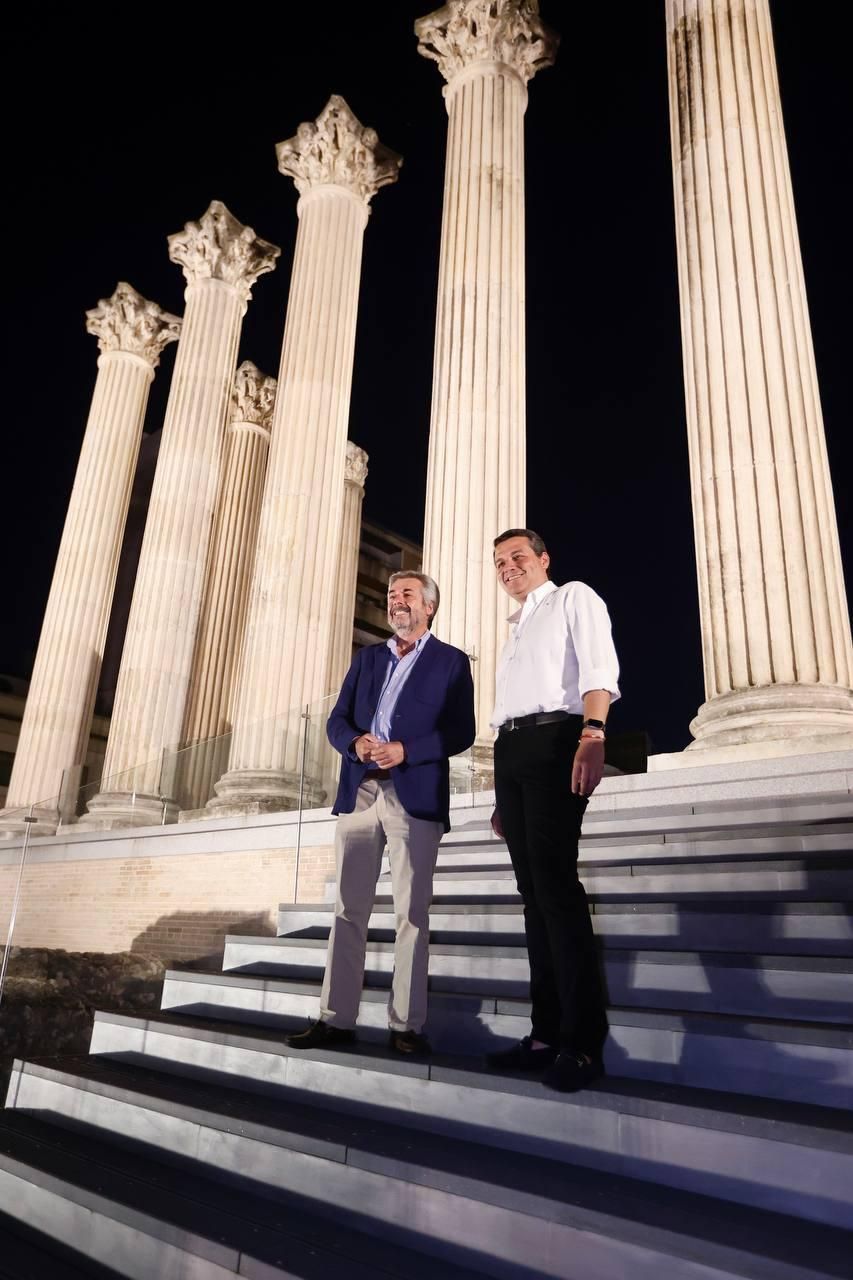 El Templo Romano estrena su nueva iluminación