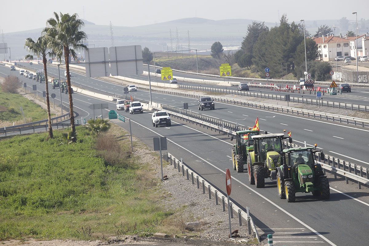 Entrada de la tractorada en Córdoba