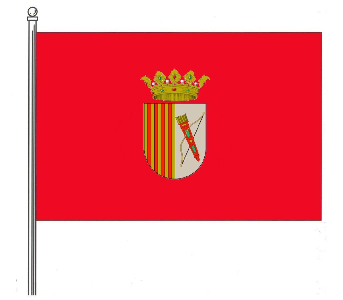 Reproducción de la nueva bandera de Carcaixent.