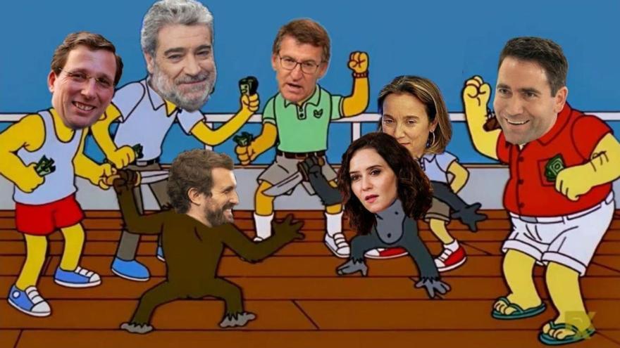 Uno de los memes que se crearon durante la guerra interna que se desató en el PP el año pasado.