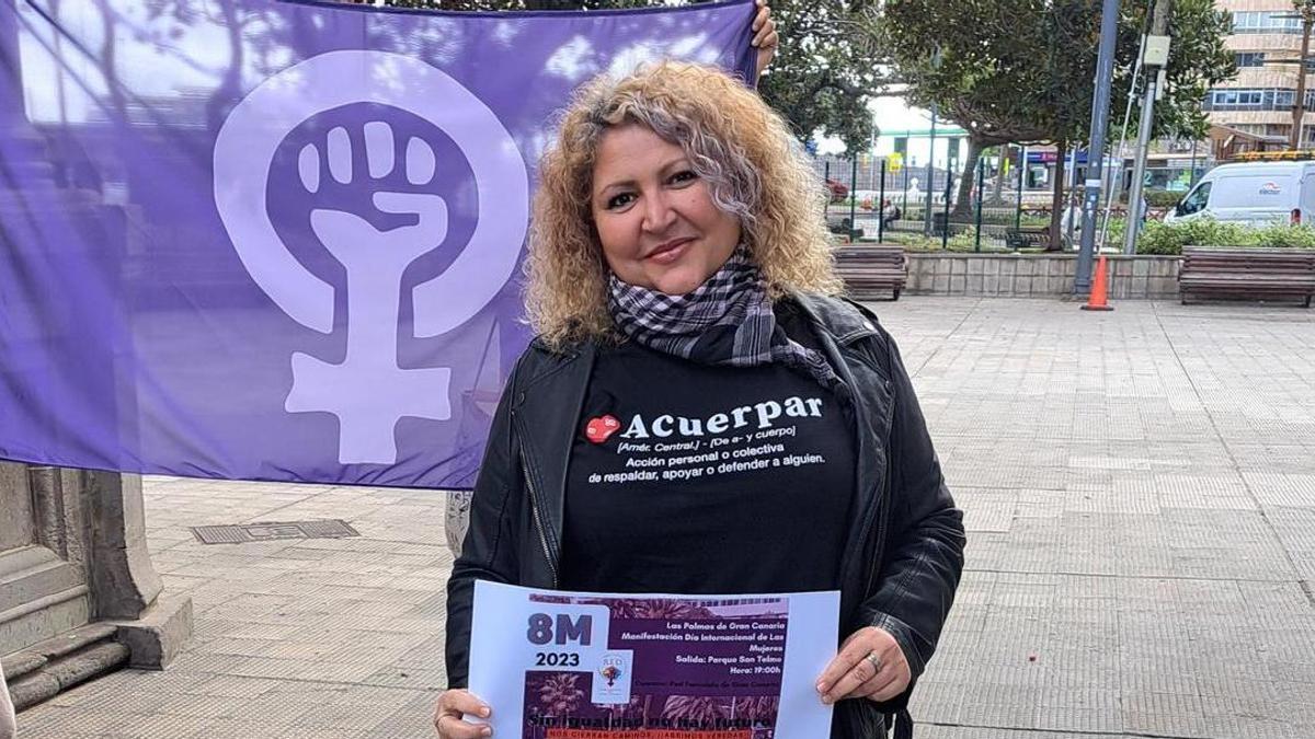 Estefanía Medina, portavoz de la Red Feminista de Gran Canaria