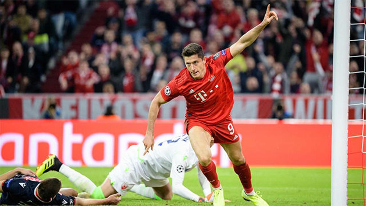 Lewandowski aprovechó un fallo defensivo del Estrella Roja para adelantar al Bayern
