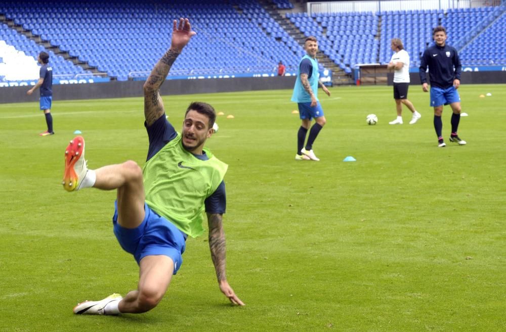 Entrenamiento de la Selección Galega en Riazor