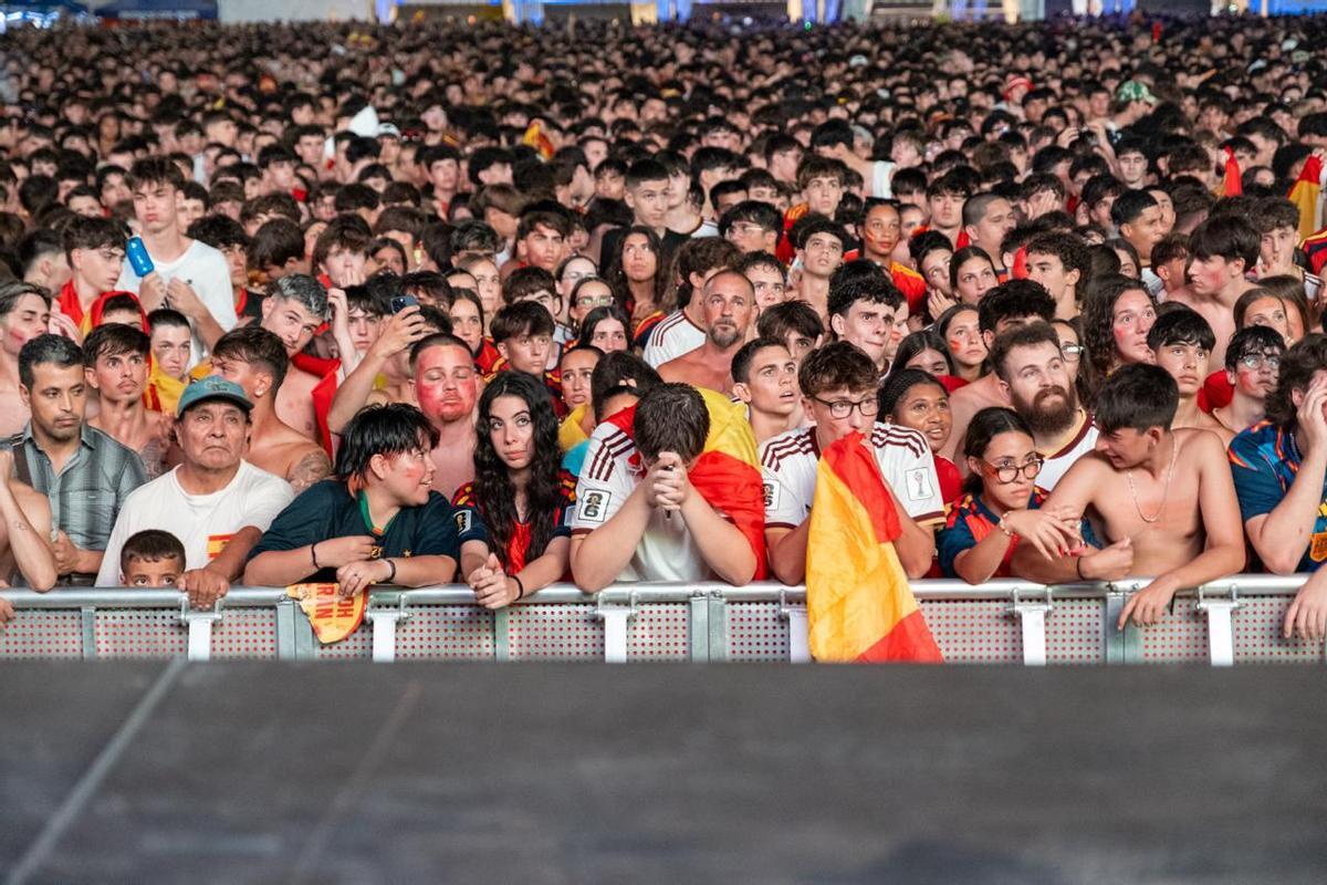 La final del Mundial en Mallorca: La 'fan zone' de España en Son Fusteret