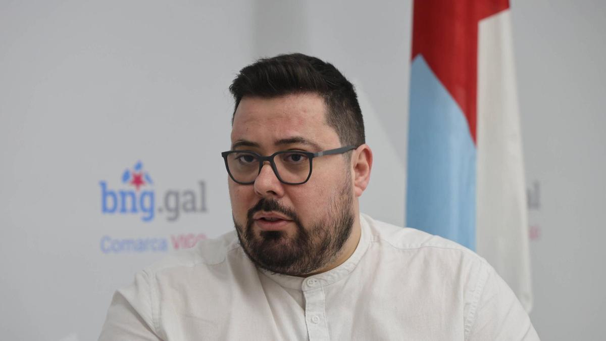 Xabier P. Igrexas, portavoz municipal del BNG.