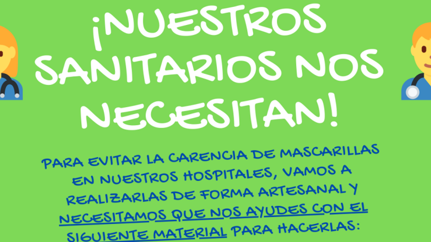 Vecinos organizan talleres de mascarillas caseras frente al coronavirus