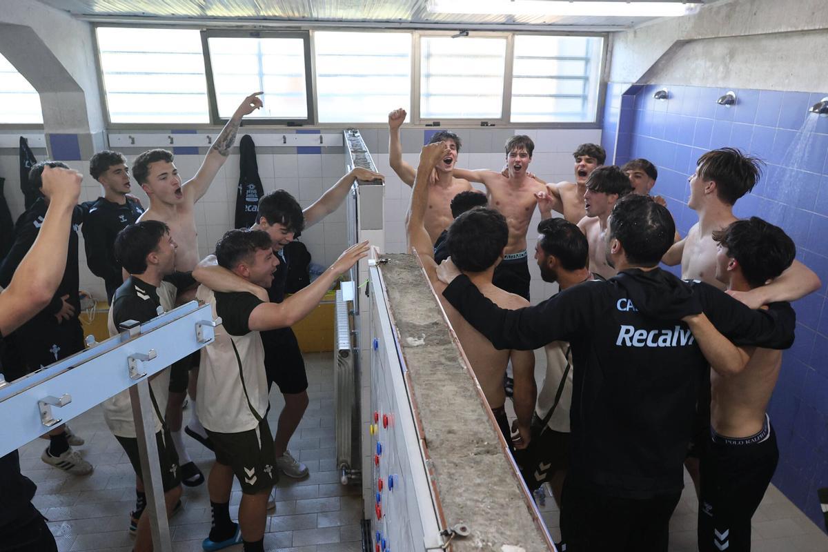 Vigo, A Madroa. Partido del Celta Juvenil y celebración Vigo, A Madroa. Partido del Celta Juvenil y celebración
