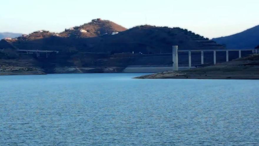 Embalse y pantano de La Viñuela, en este municipio de la provincia de Málaga