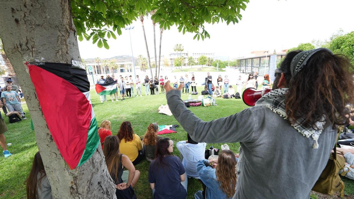 Protesta contra la guerra de Gaza.