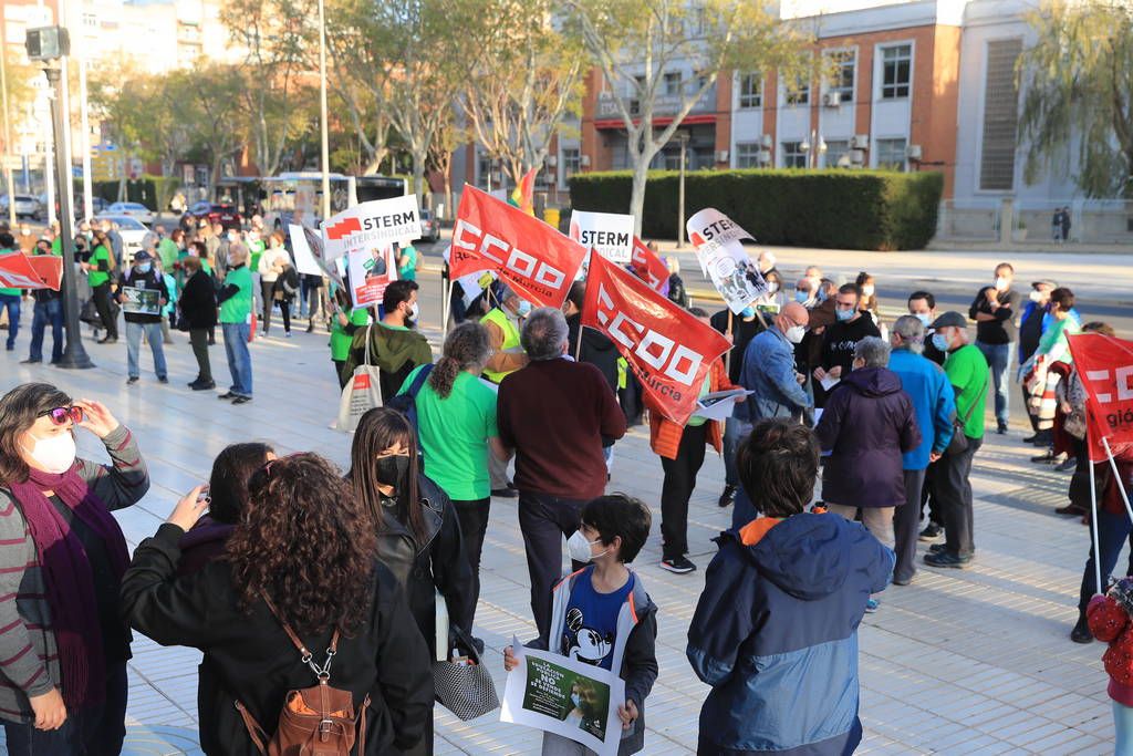 Protesta de la Marea Verde en Cartagena